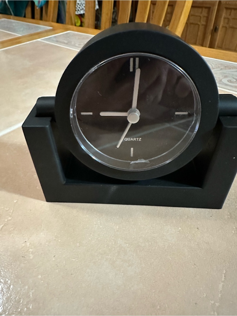 Quartz Black Minimalist Mantel Clock - Unbranded - Picture 1 of 4